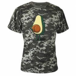 Камуфляжная футболка Funny avocado - PrintSalon