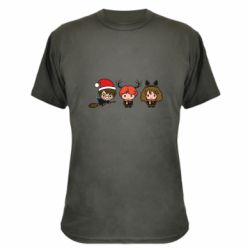 Камуфляжна футболка Гаррі Поттер та друзі новорічні - PrintSalon