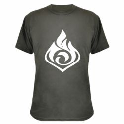 Камуфляжная футболка Genshin Impact Pyro - PrintSalon