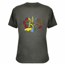 Камуфляжна футболка Герб колоски і калина - PrintSalon