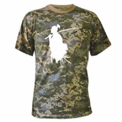 Камуфляжная футболка Ghost Of Tsushima Silhouette - PrintSalon