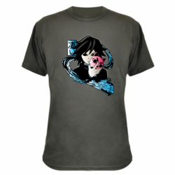 Камуфляжная футболка Giyu Tomioka-PrintSalon Камуфляжная футболка Giyu Tomioka