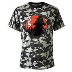 Камуфляжна футболка Годзила Арт - PrintSalon