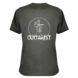 Камуфляжная футболка Guitar player. - PrintSalon