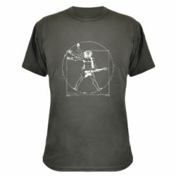 Камуфляжная футболка Guitarist Da Vinci - PrintSalon