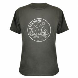 Камуфляжная футболка I hate people - camper - PrintSalon