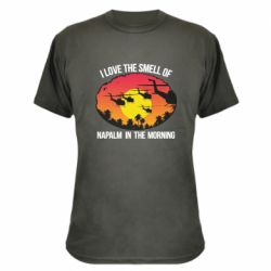 Камуфляжная футболка I love the smell napalm, in the morning - PrintSalon