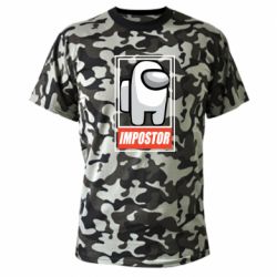 Камуфляжная футболка Impostor AmongUs - PrintSalon