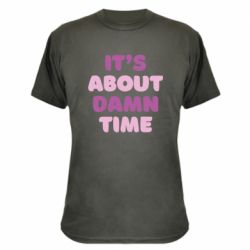 Камуфляжная футболка It's About Damn Time - PrintSalon