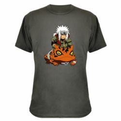 Камуфляжна футболка Jiraiya and Gamabunta - PrintSalon