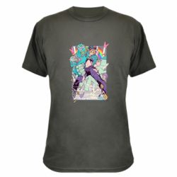 Камуфляжная футболка Jojo's bizzare poster - PrintSalon