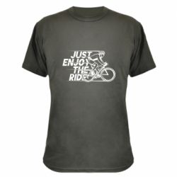 Камуфляжная футболка Just enjoy the ride - PrintSalon