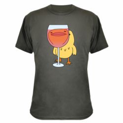 Камуфляжная футболка Качка і келих вина - PrintSalon