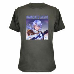 Камуфляжная футболка Kamisato Ayato - PrintSalon