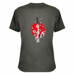 Камуфляжна футболка katana in sakura - PrintSalon