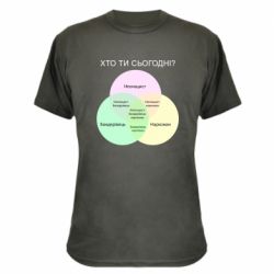 Камуфляжная футболка Кто ты сегодня? - PrintSalon
