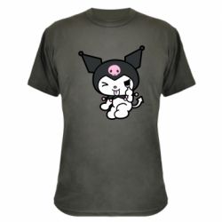 Камуфляжная футболка Kuromi hello kitty - PrintSalon