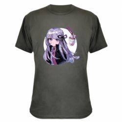 Камуфляжная футболка Kyoko Kirigiri glitch art - PrintSalon