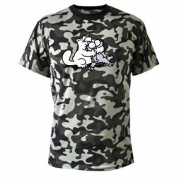 Камуфляжна футболка Любов котів - PrintSalon