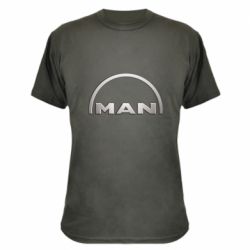 Камуфляжная футболка Man metallic logo - PrintSalon