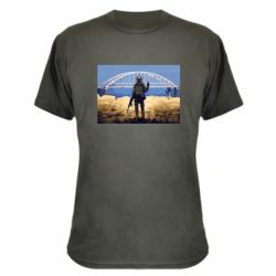 Камуфляжная футболка Марка с Крымским мостом - PrintSalon