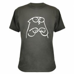 Камуфляжная футболка Милый Кот Саймона - PrintSalon