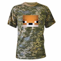 Камуфляжная футболка Minecraft Minimalist - PrintSalon