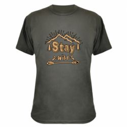 Камуфляжная футболка Mountains - Stay Wild - PrintSalon
