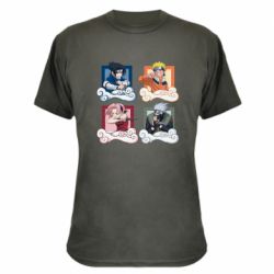 Камуфляжная футболка Naruto team 7 in action - PrintSalon