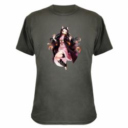 Камуфляжная футболка Nezuko cat-PrintSalon Камуфляжная футболка Nezuko cat