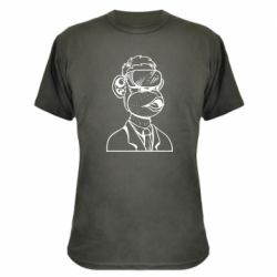 Камуфляжная футболка Обезьяна в виртуальных очках - PrintSalon