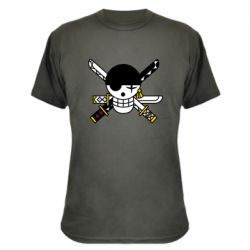 Камуфляжная футболка One Piece Zoro logo - PrintSalon