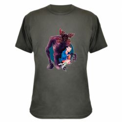 Камуфляжная футболка ОСД Одиннадцать и Демогоргон - PrintSalon