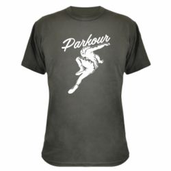 Камуфляжна футболка Parkour and jump - PrintSalon