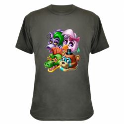 Камуфляжная футболка Персонажи FNAF - PrintSalon