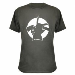 Камуфляжная футболка Pikachu silhouette - PrintSalon