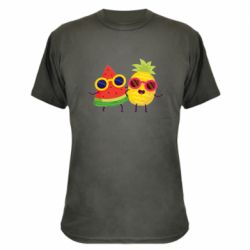 Камуфляжная футболка Pineapple with watermelon - PrintSalon