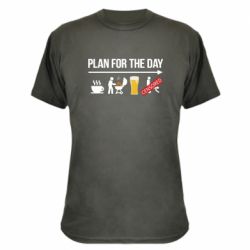 Камуфляжная футболка План на день - PrintSalon
