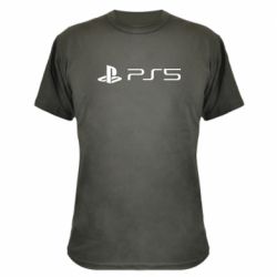 Камуфляжная футболка PlayStation 5 Logo - PrintSalon
