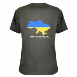 Камуфляжная футболка Pray for peace - PrintSalon