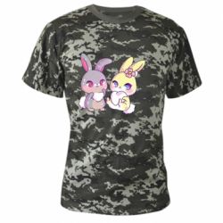 Камуфляжная футболка Rabbits In Love - PrintSalon