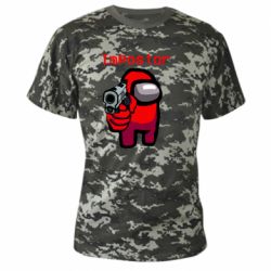 Камуфляжна футболка Red Impostor - PrintSalon