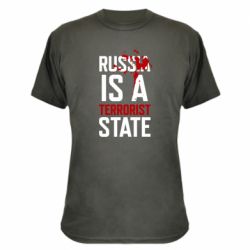 Камуфляжная футболка Russia is a terrorist state - PrintSalon