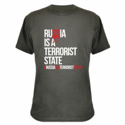 Камуфляжная футболка Russia is a terrorist - PrintSalon