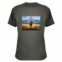 Камуфляжная футболка русский корабль иди на@ - PrintSalon