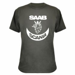 Камуфляжная футболка Scania SAAB logo - PrintSalon