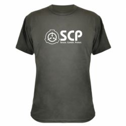 Камуфляжна футболка SCP logo text - PrintSalon
