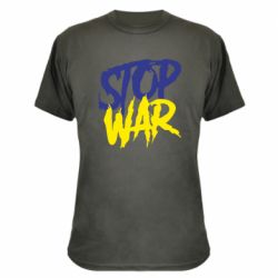 Камуфляжная футболка Stop this war - PrintSalon