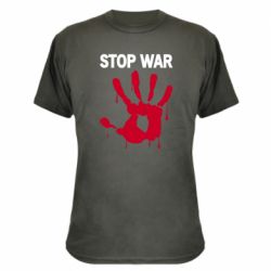 Камуфляжная футболка Stop War - PrintSalon