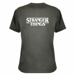 Камуфляжная футболка Stragner Things Logo - PrintSalon
